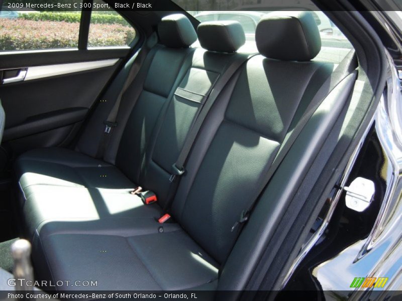 Black / Black 2009 Mercedes-Benz C 300 Sport
