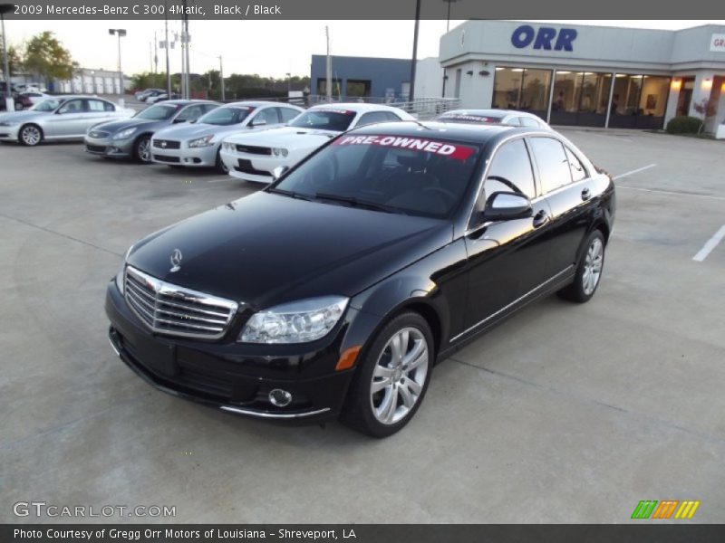 Black / Black 2009 Mercedes-Benz C 300 4Matic