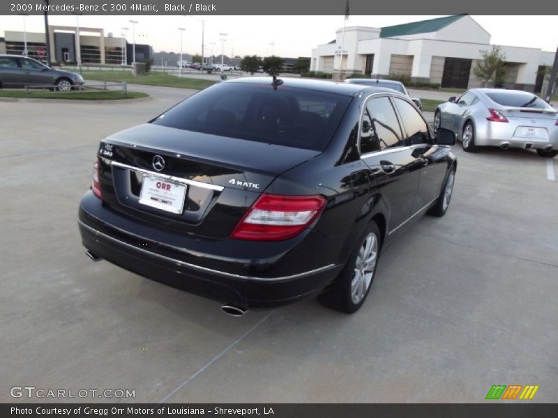 Black / Black 2009 Mercedes-Benz C 300 4Matic