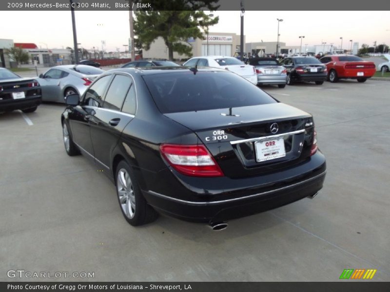 Black / Black 2009 Mercedes-Benz C 300 4Matic