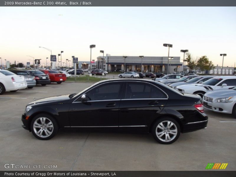 Black / Black 2009 Mercedes-Benz C 300 4Matic