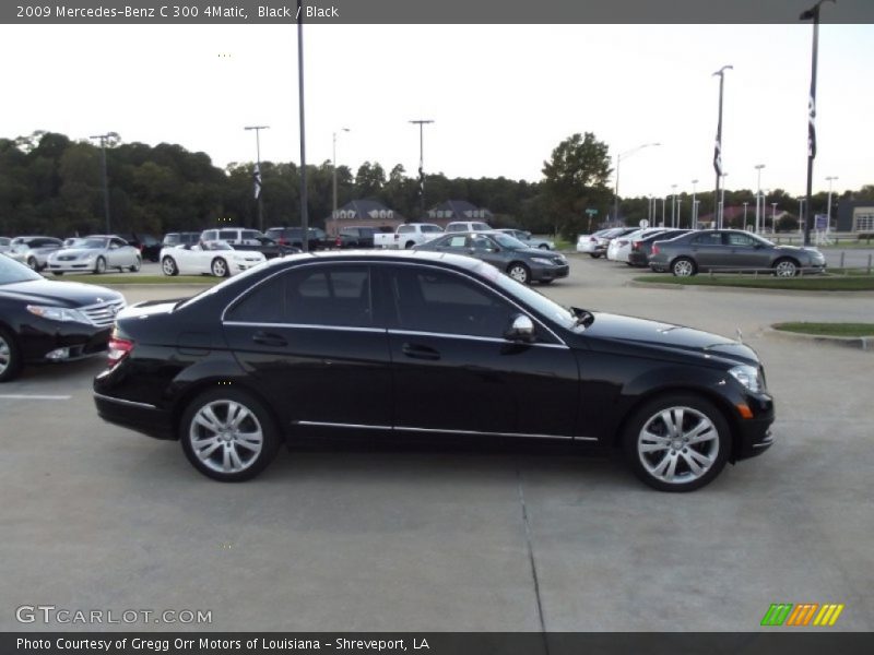Black / Black 2009 Mercedes-Benz C 300 4Matic