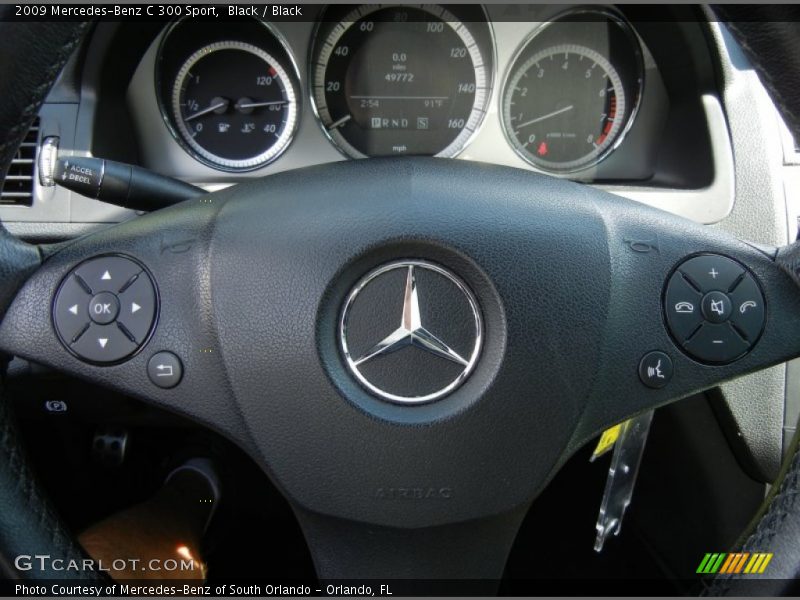 Black / Black 2009 Mercedes-Benz C 300 Sport