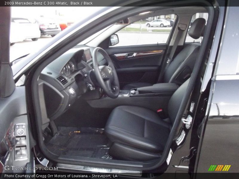 Black / Black 2009 Mercedes-Benz C 300 4Matic