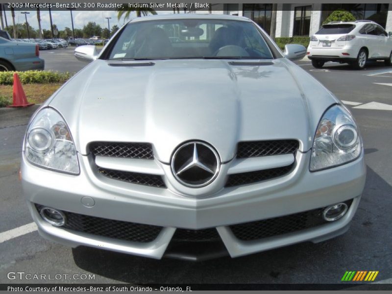 Iridium Silver Metallic / Black 2009 Mercedes-Benz SLK 300 Roadster