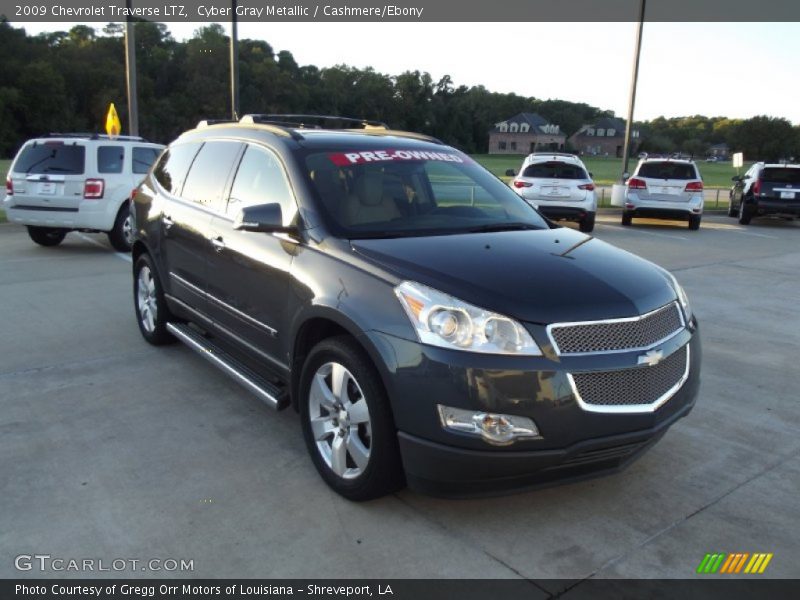 Cyber Gray Metallic / Cashmere/Ebony 2009 Chevrolet Traverse LTZ