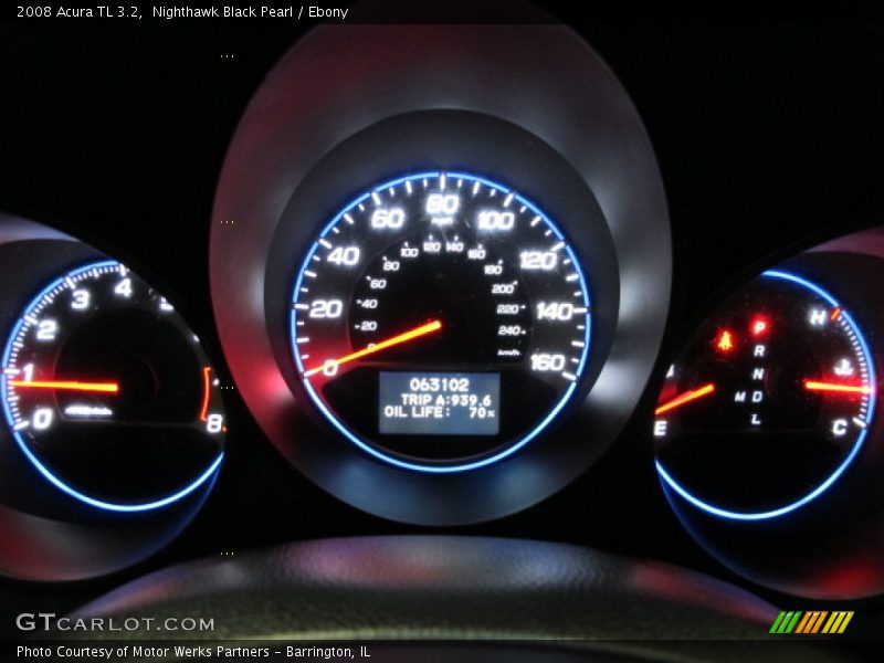 Nighthawk Black Pearl / Ebony 2008 Acura TL 3.2
