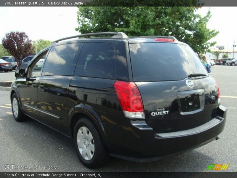 Galaxy Black / Beige 2005 Nissan Quest 3.5