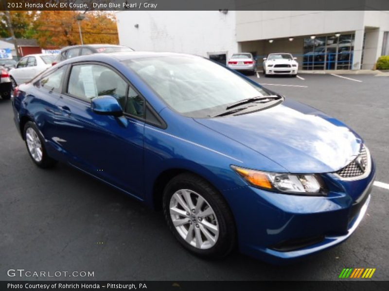 Front 3/4 View of 2012 Civic EX Coupe