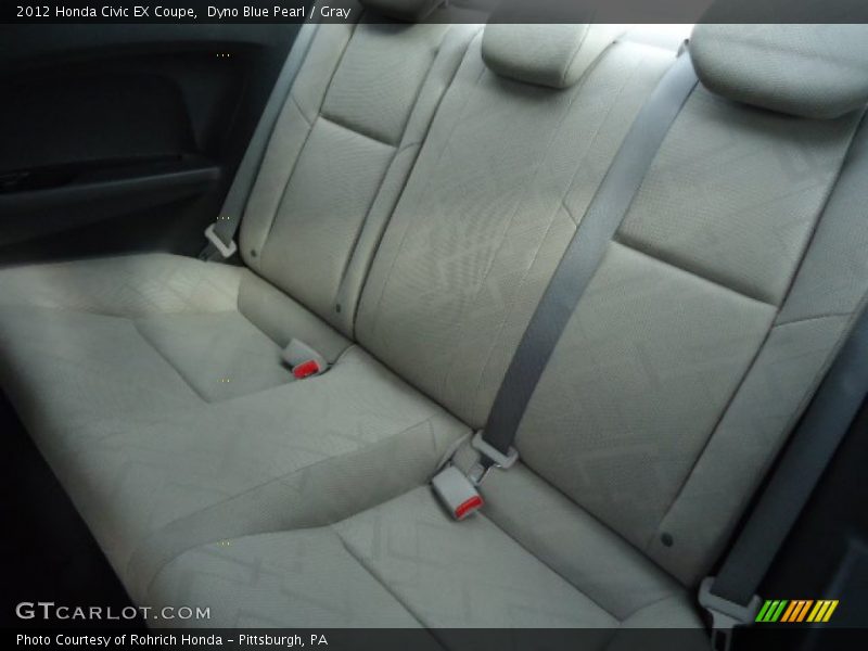 Dyno Blue Pearl / Gray 2012 Honda Civic EX Coupe