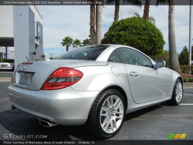 Iridium Silver Metallic / Black 2009 Mercedes-Benz SLK 300 Roadster