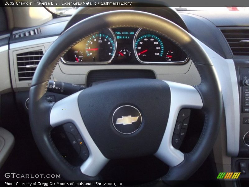 Cyber Gray Metallic / Cashmere/Ebony 2009 Chevrolet Traverse LTZ