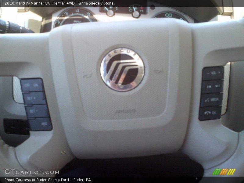 White Suede / Stone 2010 Mercury Mariner V6 Premier 4WD