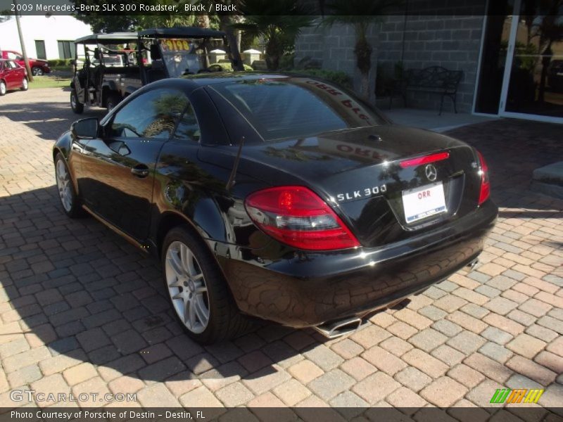 Black / Black 2009 Mercedes-Benz SLK 300 Roadster