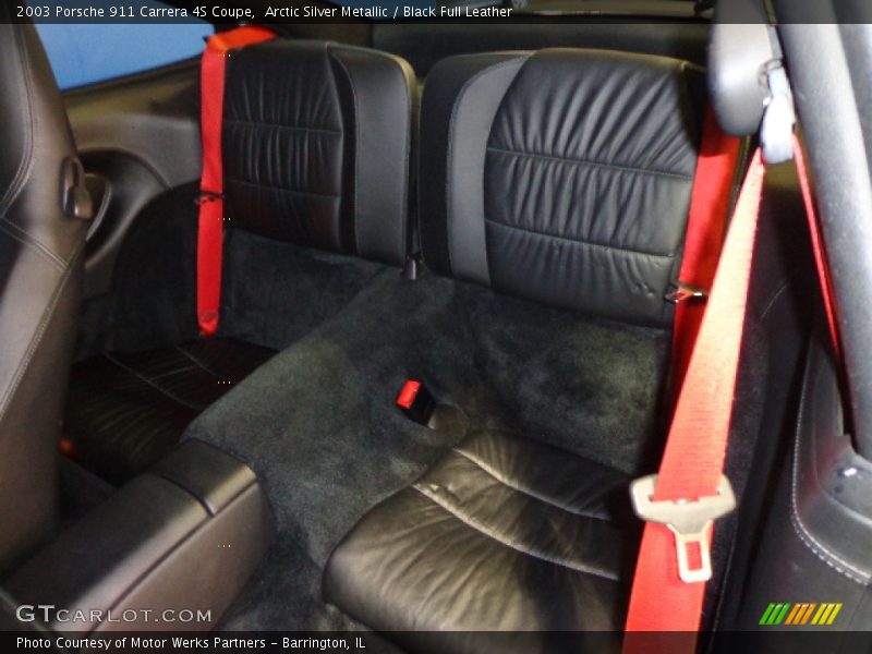 Arctic Silver Metallic / Black Full Leather 2003 Porsche 911 Carrera 4S Coupe