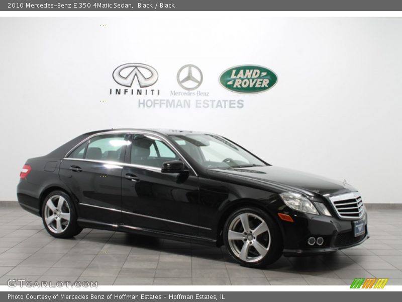Black / Black 2010 Mercedes-Benz E 350 4Matic Sedan
