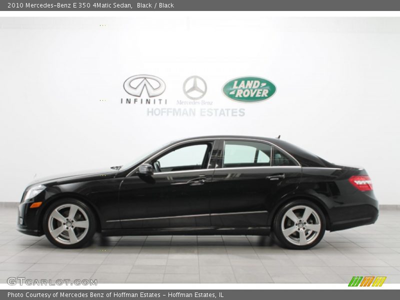 Black / Black 2010 Mercedes-Benz E 350 4Matic Sedan