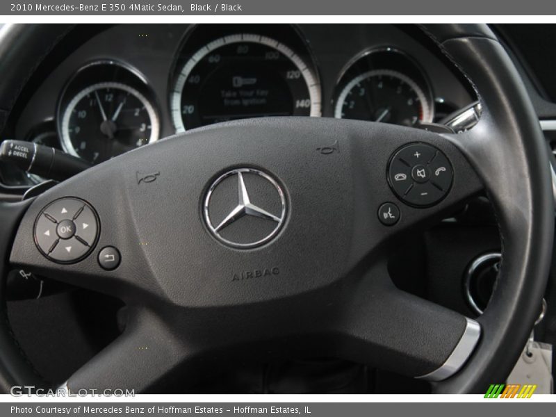 Black / Black 2010 Mercedes-Benz E 350 4Matic Sedan