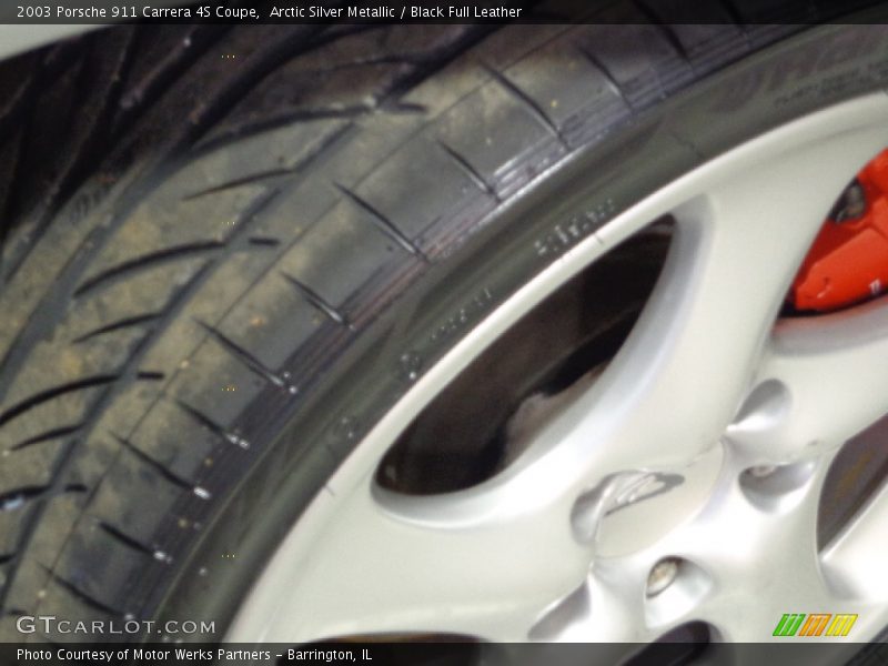 Arctic Silver Metallic / Black Full Leather 2003 Porsche 911 Carrera 4S Coupe