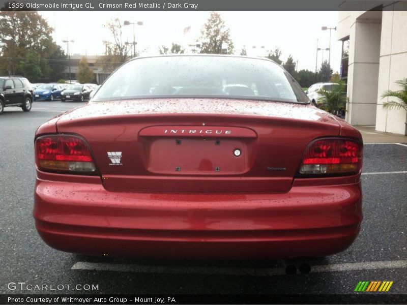 Crimson Red Metallic / Dark Gray 1999 Oldsmobile Intrigue GL