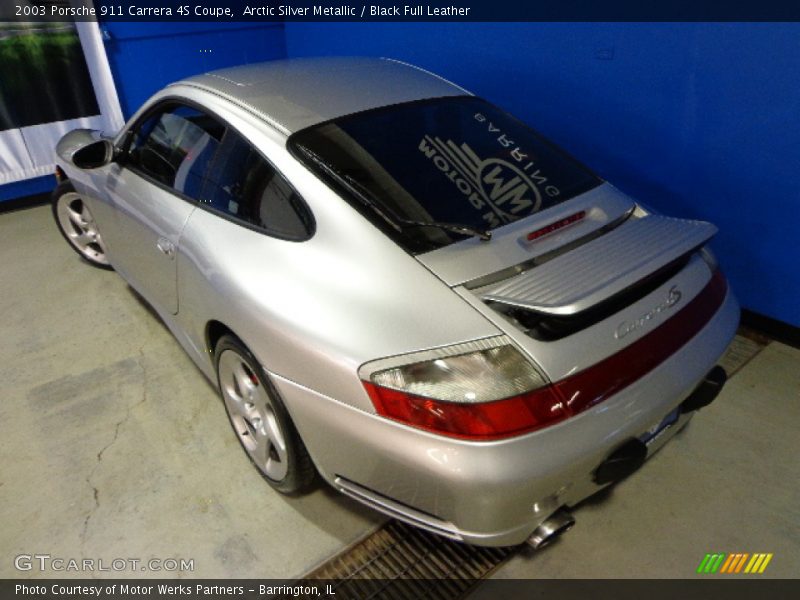 Arctic Silver Metallic / Black Full Leather 2003 Porsche 911 Carrera 4S Coupe