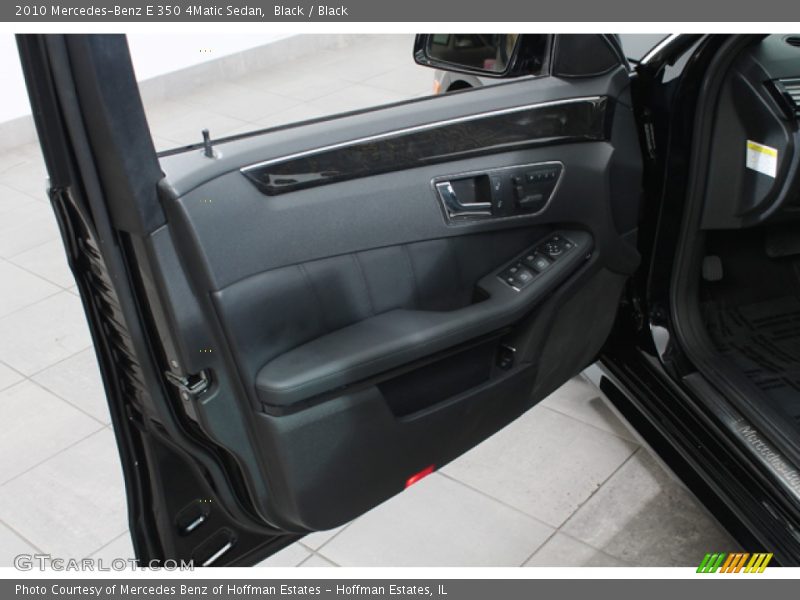 Black / Black 2010 Mercedes-Benz E 350 4Matic Sedan
