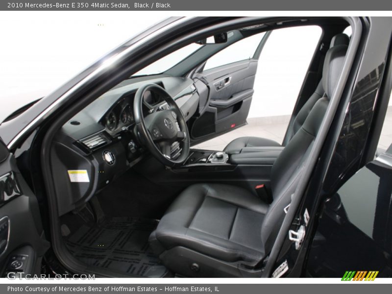 Black / Black 2010 Mercedes-Benz E 350 4Matic Sedan