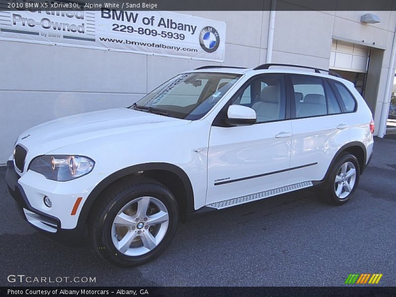 Alpine White / Sand Beige 2010 BMW X5 xDrive30i