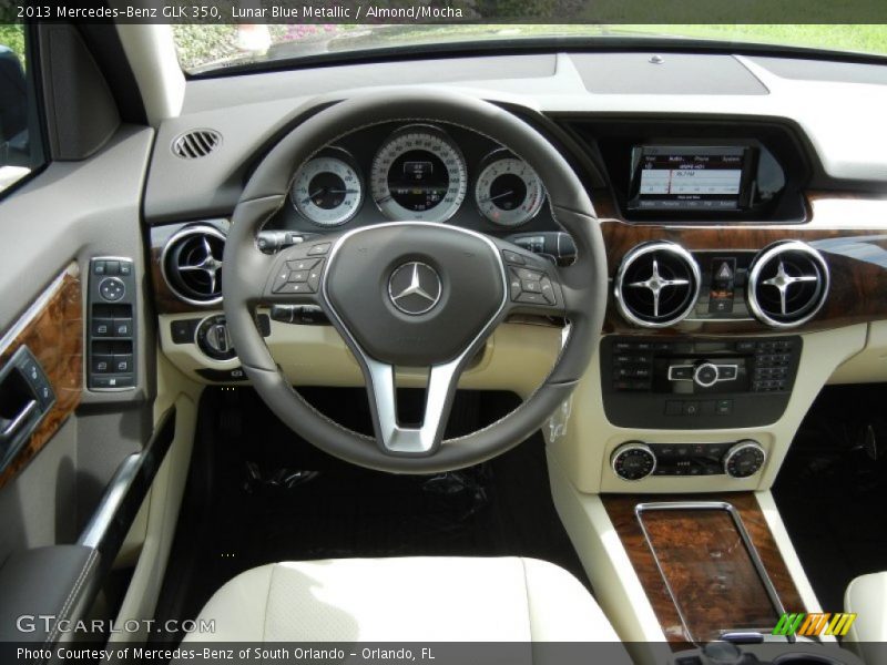 Lunar Blue Metallic / Almond/Mocha 2013 Mercedes-Benz GLK 350