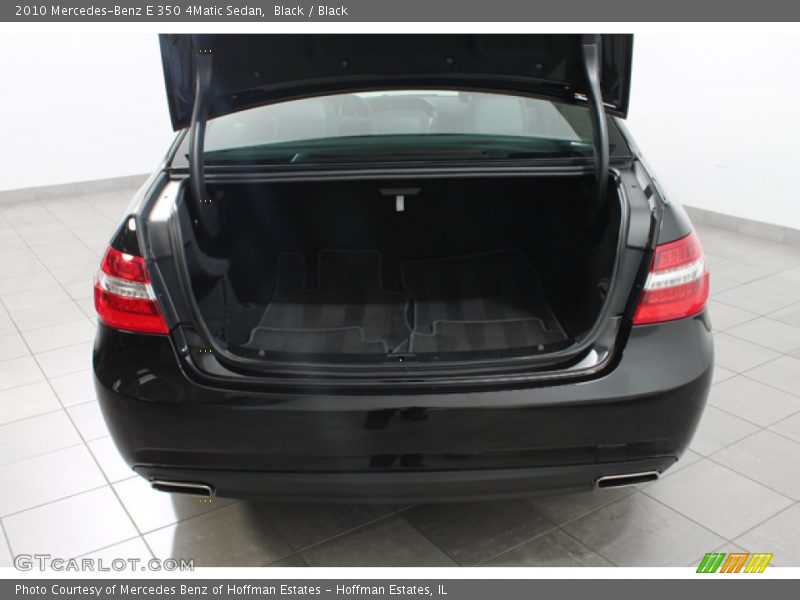 Black / Black 2010 Mercedes-Benz E 350 4Matic Sedan