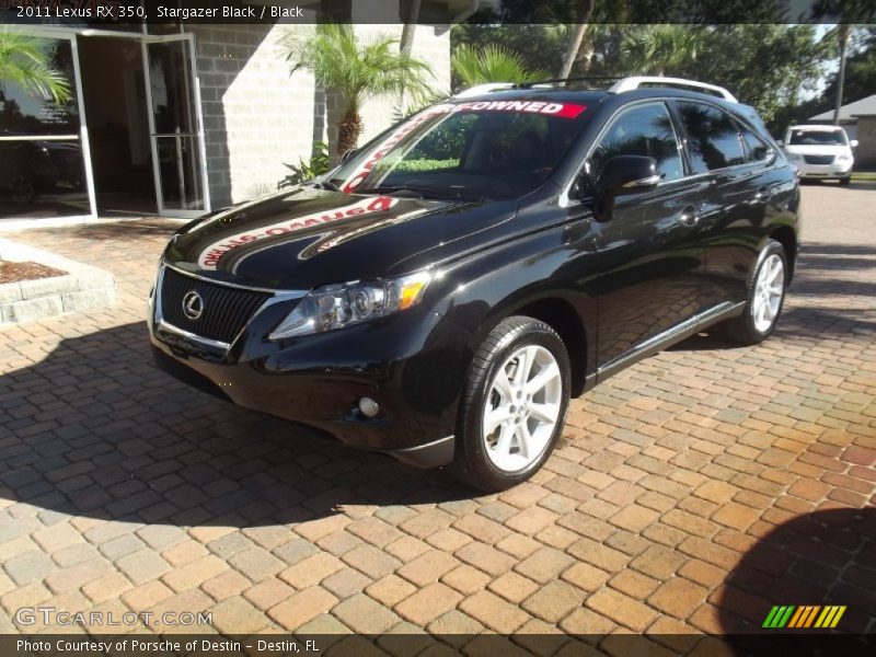 Stargazer Black / Black 2011 Lexus RX 350