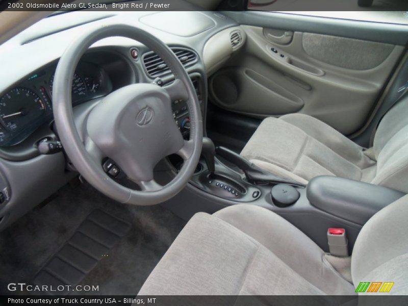 Bright Red / Pewter 2002 Oldsmobile Alero GL Sedan