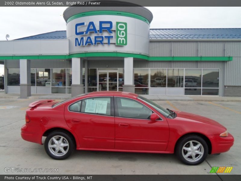 Bright Red / Pewter 2002 Oldsmobile Alero GL Sedan