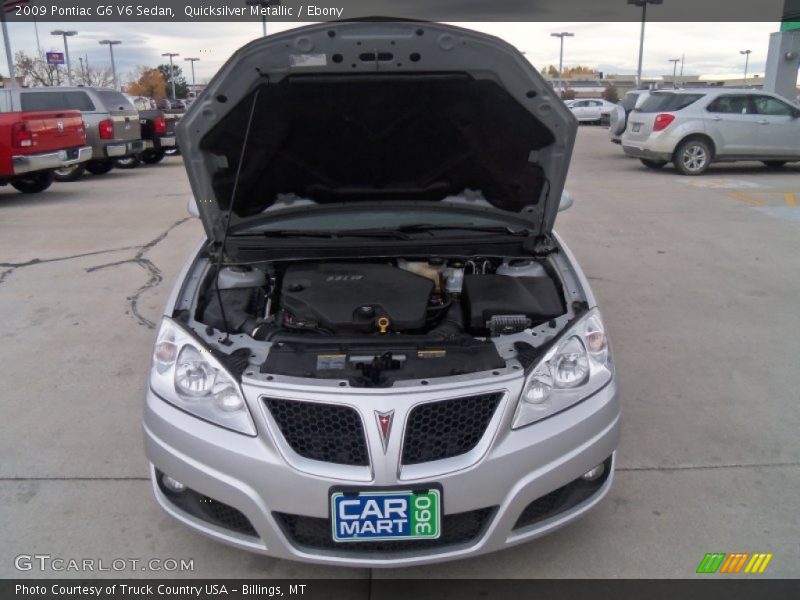 Quicksilver Metallic / Ebony 2009 Pontiac G6 V6 Sedan
