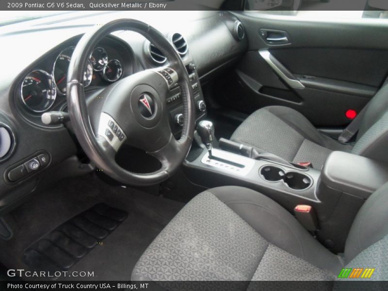 Quicksilver Metallic / Ebony 2009 Pontiac G6 V6 Sedan
