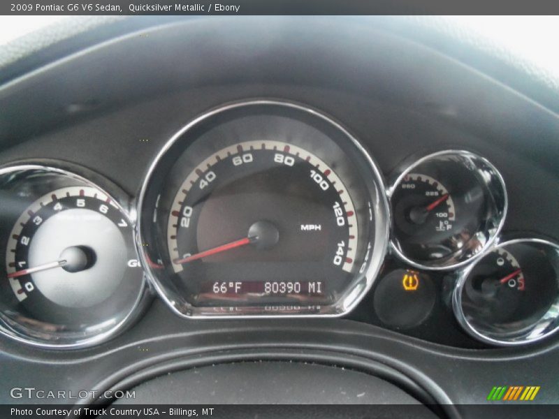Quicksilver Metallic / Ebony 2009 Pontiac G6 V6 Sedan