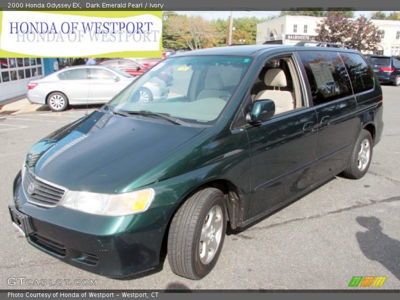 Dark Emerald Pearl / Ivory 2000 Honda Odyssey EX