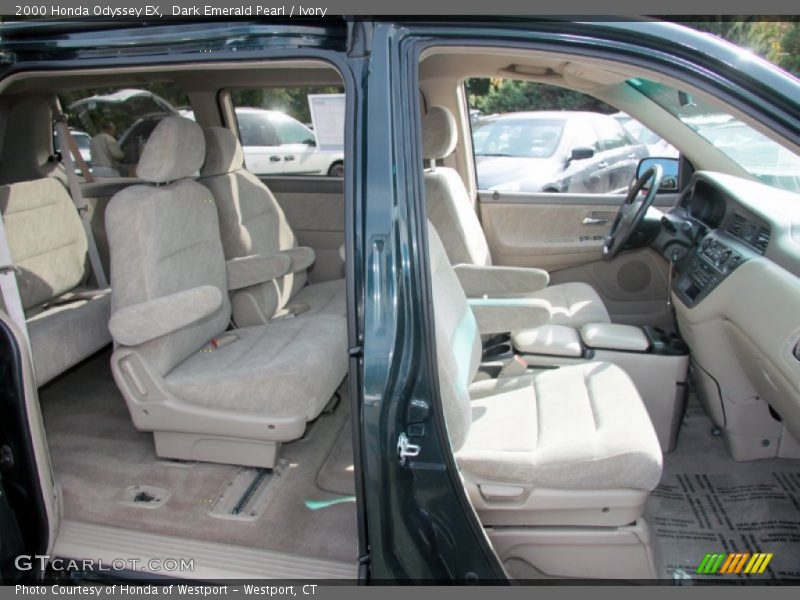 Dark Emerald Pearl / Ivory 2000 Honda Odyssey EX