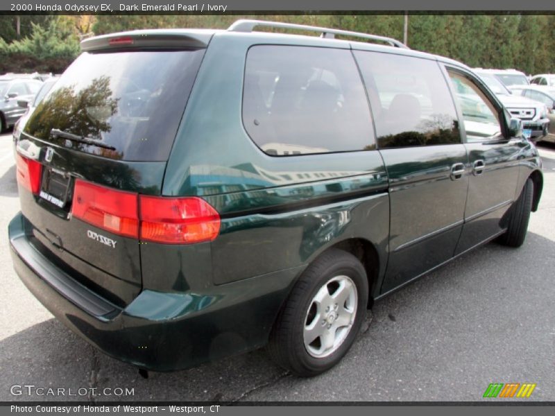 Dark Emerald Pearl / Ivory 2000 Honda Odyssey EX