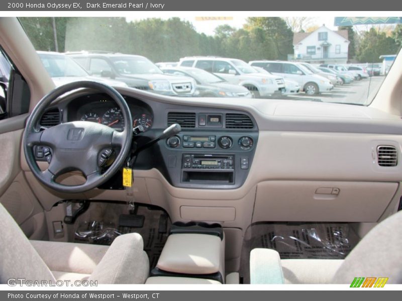 Dark Emerald Pearl / Ivory 2000 Honda Odyssey EX