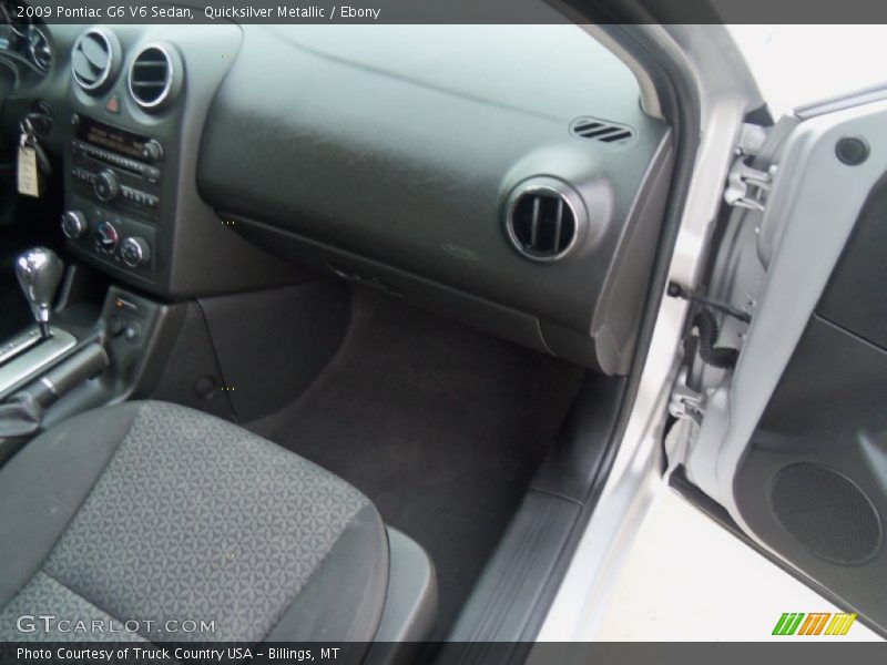 Quicksilver Metallic / Ebony 2009 Pontiac G6 V6 Sedan