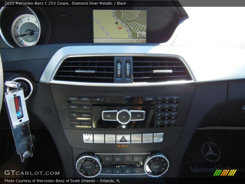 Diamond Silver Metallic / Black 2013 Mercedes-Benz C 250 Coupe