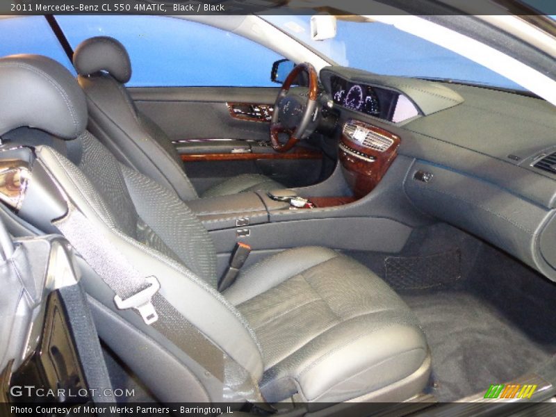 Black / Black 2011 Mercedes-Benz CL 550 4MATIC