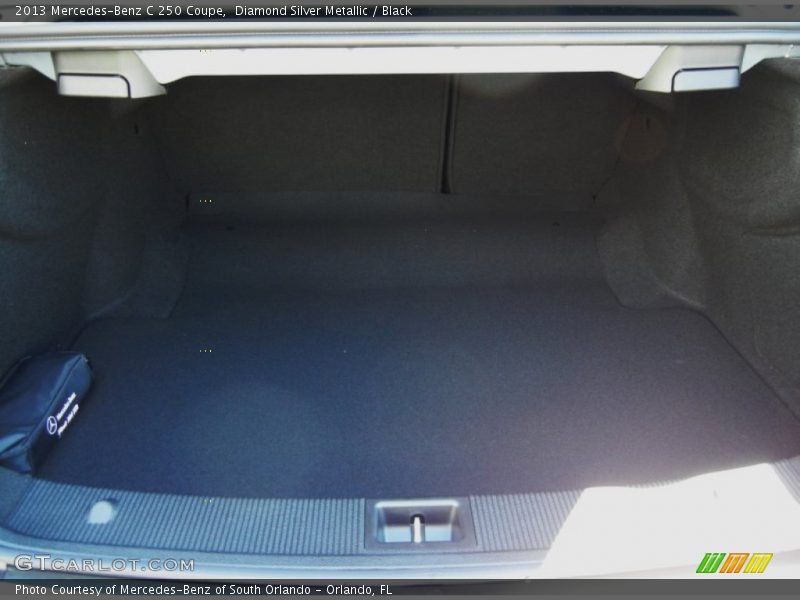 Diamond Silver Metallic / Black 2013 Mercedes-Benz C 250 Coupe