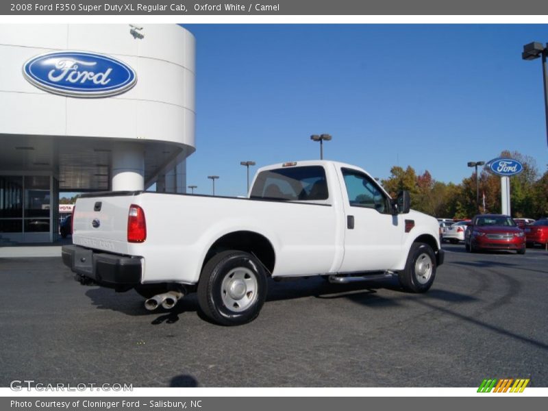 Oxford White / Camel 2008 Ford F350 Super Duty XL Regular Cab