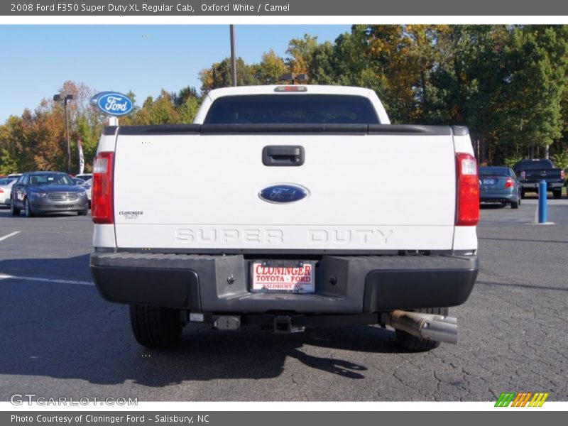Oxford White / Camel 2008 Ford F350 Super Duty XL Regular Cab