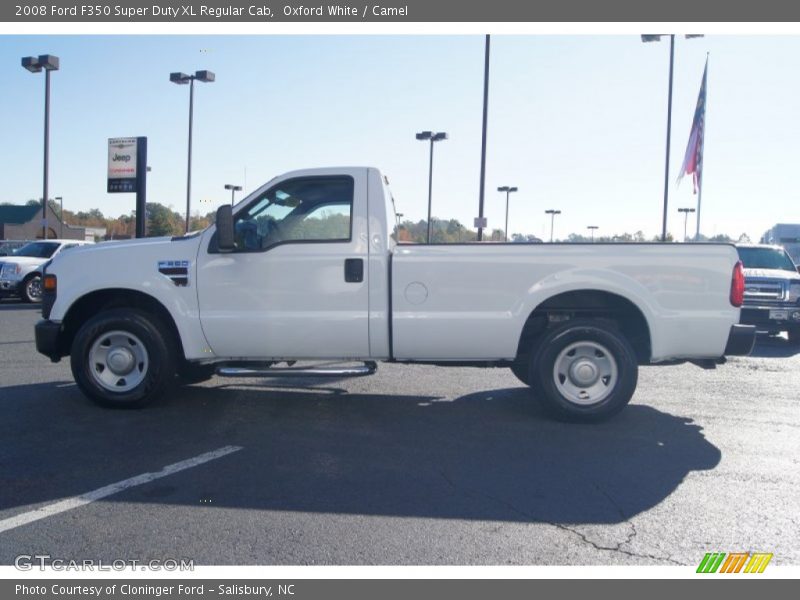Oxford White / Camel 2008 Ford F350 Super Duty XL Regular Cab
