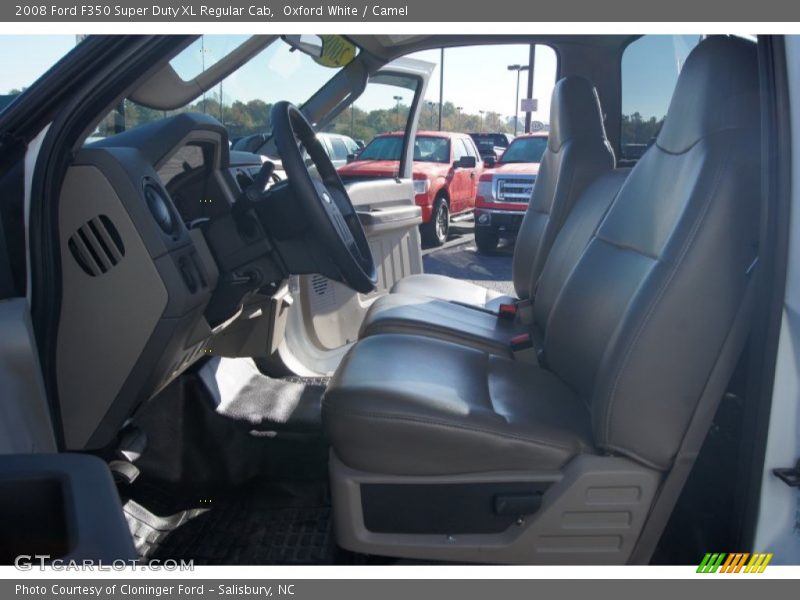 Oxford White / Camel 2008 Ford F350 Super Duty XL Regular Cab