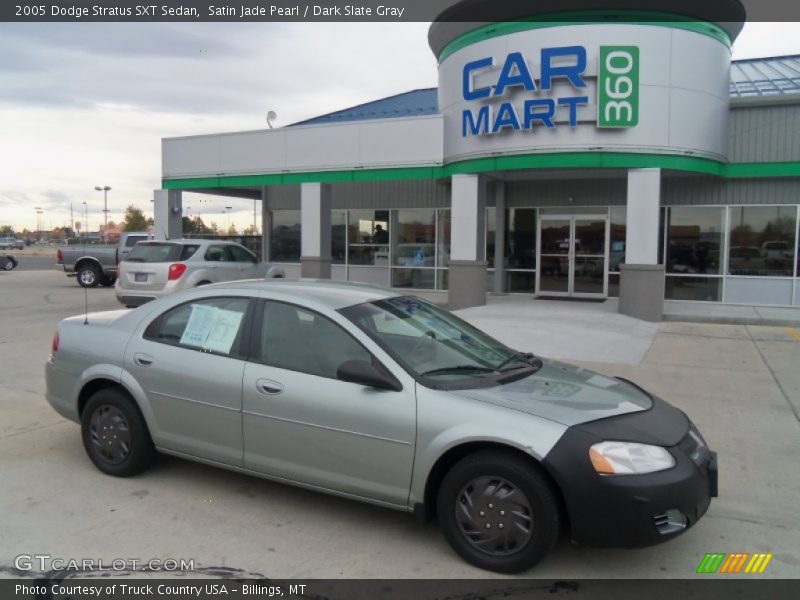 Satin Jade Pearl / Dark Slate Gray 2005 Dodge Stratus SXT Sedan