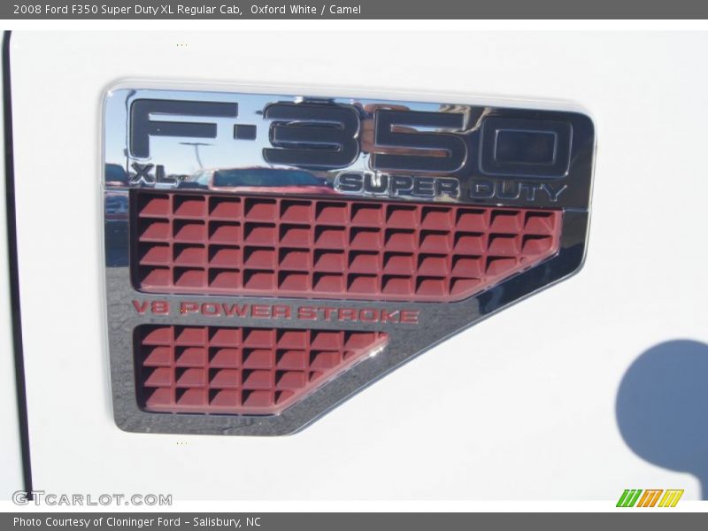 Oxford White / Camel 2008 Ford F350 Super Duty XL Regular Cab